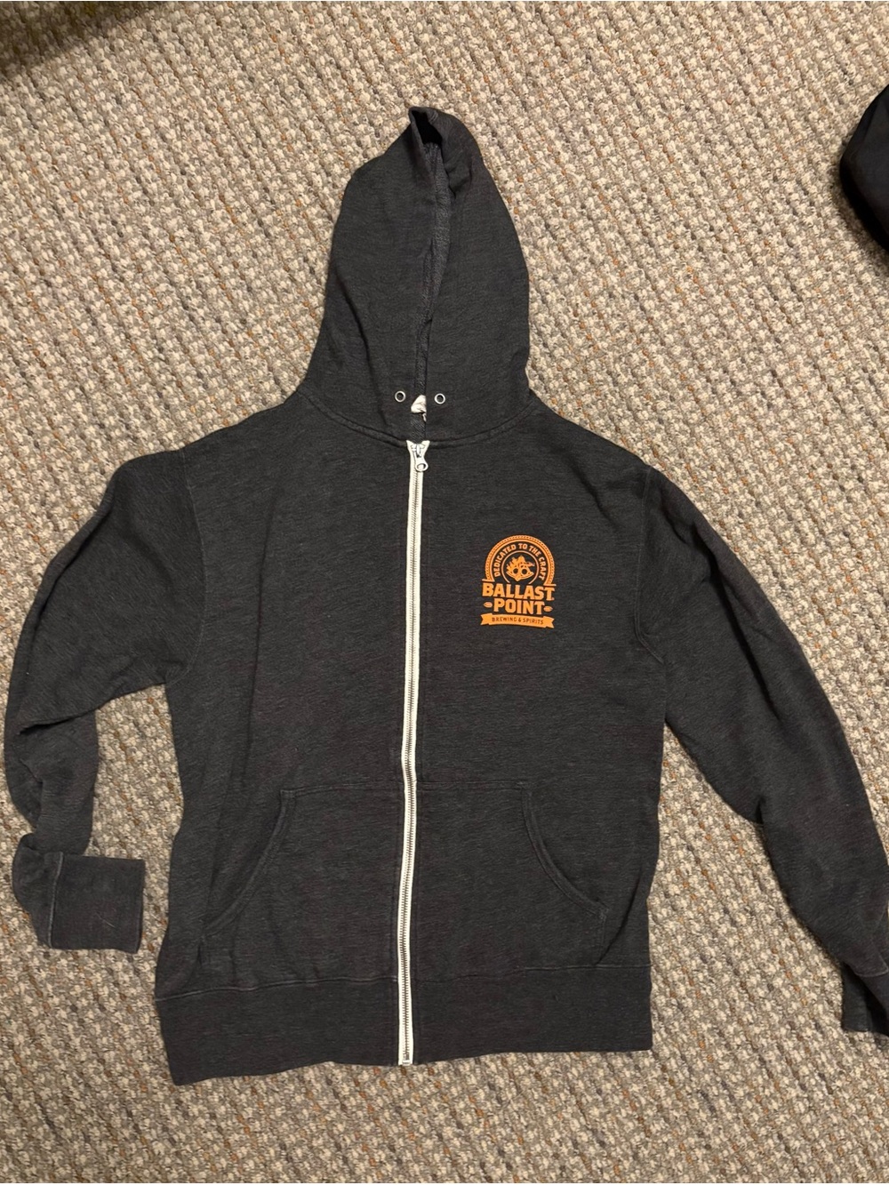 Sculpin India Pale Ale Graphic Hoodie - Charcoal with Orange Logo - Picture 2 of 3